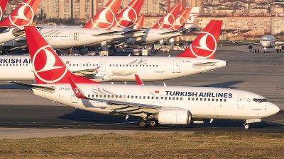 Türk Hava Yollarının (THY) taşıdığı